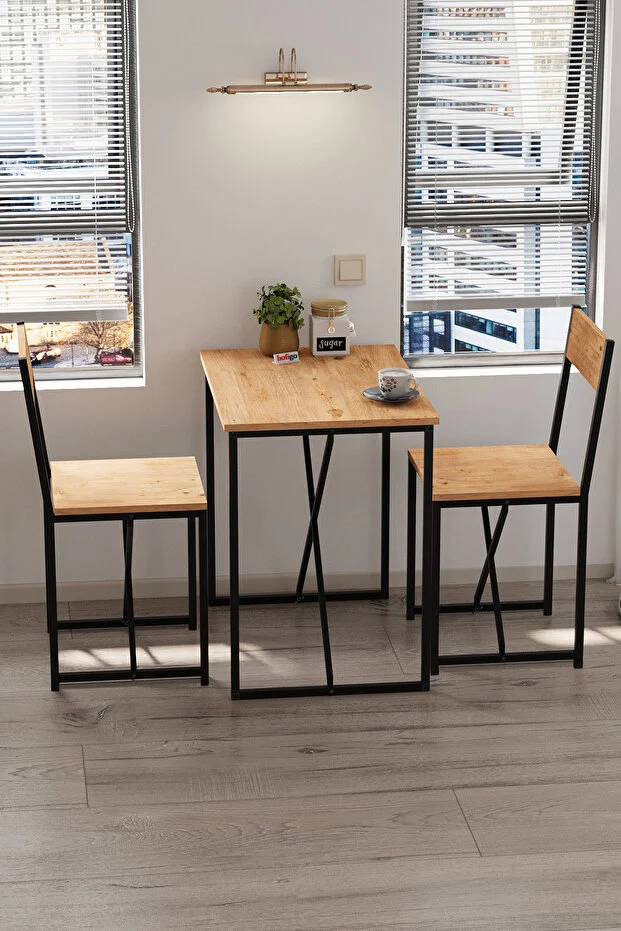 2li Mutfak Seti Mutfak Masa ve Sandalye Seti Balkon Masası Cafe Seti Maysa Çam